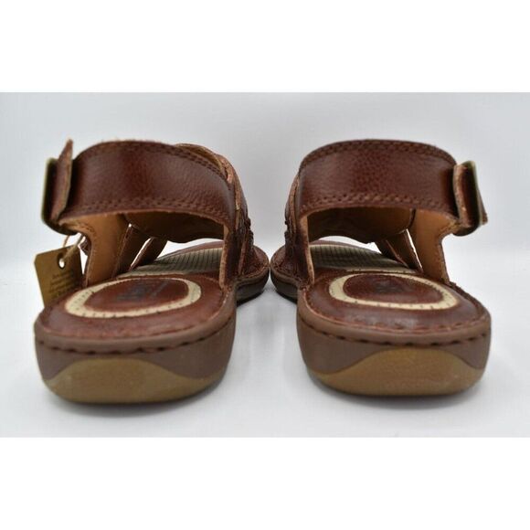 Born‎ Mens Size 13 Miguel Full Grain Leather Dark Tan Bourban Sandals Shoes main image 11